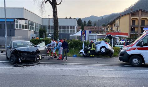 Frontale auto camion a Olginate: due feriti in condizioni serie